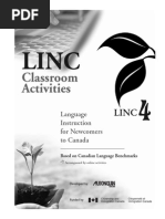 LINC 4 Classroom Activities