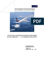 Analyzing The Services Being Provided by Jet Airways .A Comparative Study