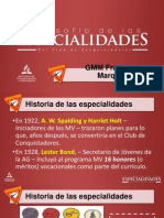 Filosofía de Las Especialidades