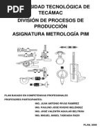 Metrologia Plan 2009