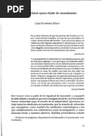 La Subjetividad..Opaco Objeto de Conocimiento