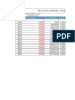 Year Amount of Deposit Previous Balance Interest