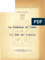 Friedmann, G - Las Condiciones Del Trabajo y La Vida Del Espíritu