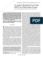 Highly Efficient Analog Maximum Power Point Tracking (AMPPT) in A Photovoltaic System