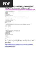 Railway Engineering Multiple Choice Questions