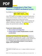 HD 13 Numerical Integration of MDOF 2008