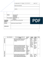 Description of Class Teaching Unit Type of Lesson