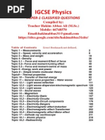 IGCSE Physics Paper 1 Classified