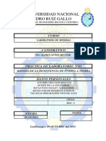 Laboratorio de Medidas - Medida de La Resistencia de La Puesta A Tierra