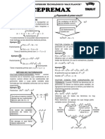 CEPREMAX - Algebra Semana 07 - (Factorización - )