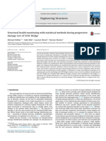 Structural Health Monitoring With Statistical Methods During Progressive Damage Test of S101 Bridge