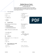 Student Success Center: Elementary Algebra Study Guide For The Accuplacer (CPT)