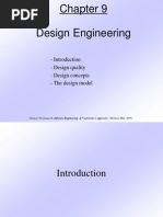 Design Engineering: - Introduction - Design Quality - Design Concepts - The Design Model