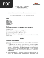 Regras para Elaboracao de Resumo de Texto LBM