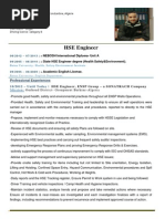 Update CV Hse Engineer Slimani