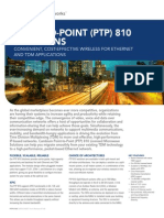 Point-To-Point (PTP) 810 Solutions: Convenient, Cost-Effective Wireless For Ethernet and TDM Applications