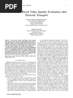 Offset Trace-Based Video Quality Evaluation After Network Transport