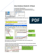 Tutorial Membuat Database Akademik Di Mysql
