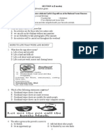 SECTION A (5 Marks) Questions 1 - 10 Are Based On The Information Given