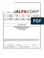 Procedimientos para Obras Constructora Salfa