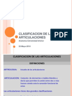 Clasificacion de Las Articulaciones 1