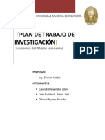 Plan de Trabajo de Investigación