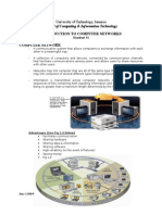 Introduction To Computer Networks Computer Network: School of Computing & Information Technology