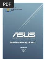 Brand Management Project On Asus