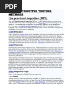 Non Destructive Testing