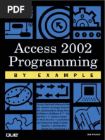 Access 2002 Programming by Example