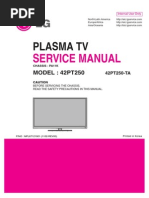 ServiceManuals LG TV PLASMA 42PT250 42PT250 Service Manual