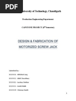 Motorized Screw Jack-Capstone Project