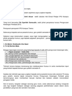 Teks Ucapan Perasmian Penutupan Kursus Pengurusan Kewangan Peribadi