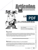 Mavárez - El Problema de La Objetividad en La Investigación Social