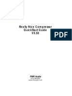 Really Nice Compressor Quickstart Guide V0.50: FMR Audio