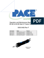 PACE SX90 Handpiece User Manaul