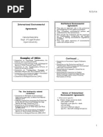  International Environmental Agreements