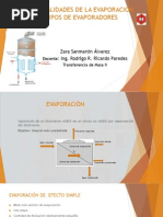 Generalidades de La Evaporación, Tipos de Evaporadores