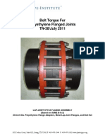 Tn-38 Bolt Torque Flanged Joints (1) (1) Torque HDPE