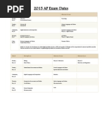 2015 Ap Exam Dates