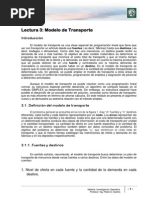 Modelo de Transporte PDF