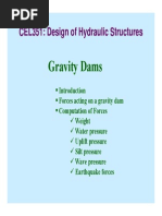 Gravity Dam Forces