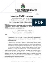 Comune Montesilvano. Incarico Bis Per Dirigente Niccolo'