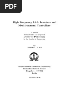 High Frequency Link Inverters and Multiresonant Controllers