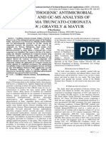 Human Pathogenic Antimicrobial Activity and Gc-Ms Analysis of Caralluma Truncato-Coronata (Sedgw.) Gravely & Mayur