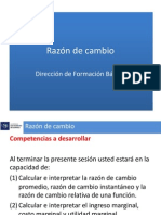 Razon de Cambio