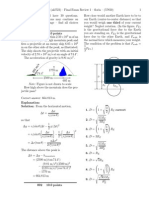 Final Exam Review 1-Solutions