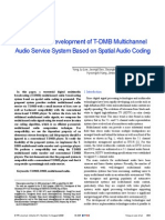 Design and Development of T-DMB Multichannel Audio Service System Based On Spatial Audio Coding