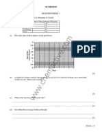 Nutrition - Questions - Pdf-Igcse Biology Worksheet