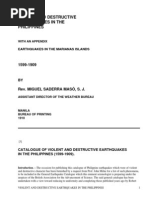 Violent and Destructive Earthquakes in The Philippines